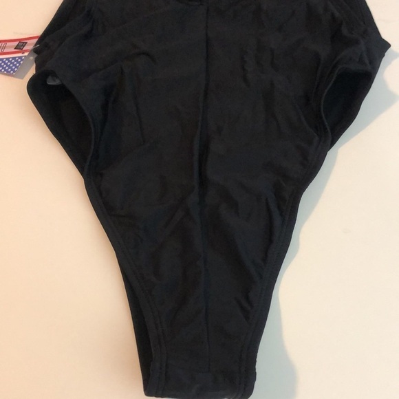 Dippin Daisy’s Black One Piece High Cut Swimsuit S NWT - Picture 7 of 9